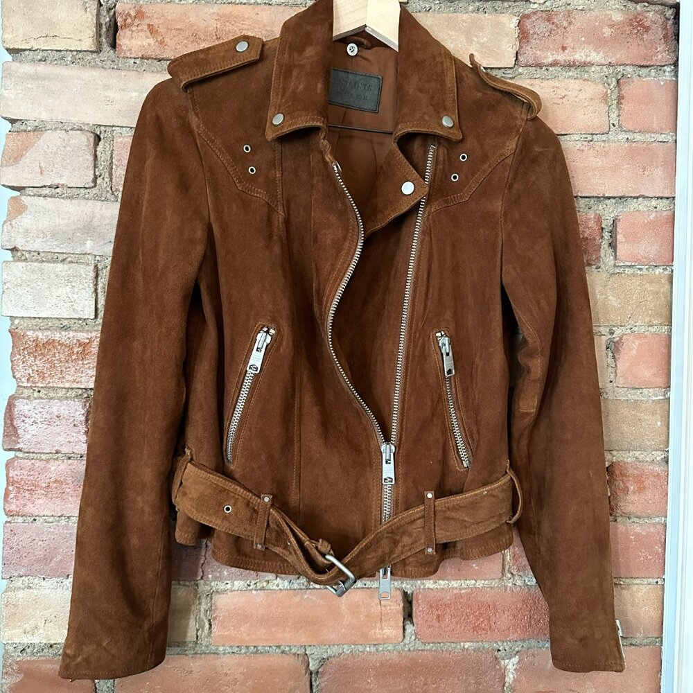 AllSaints Plait Western Biker Jacket — UK 10 / US 6 / EU 38 - Picture 2 of 5